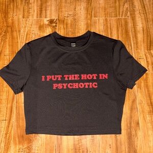 Little black crop top